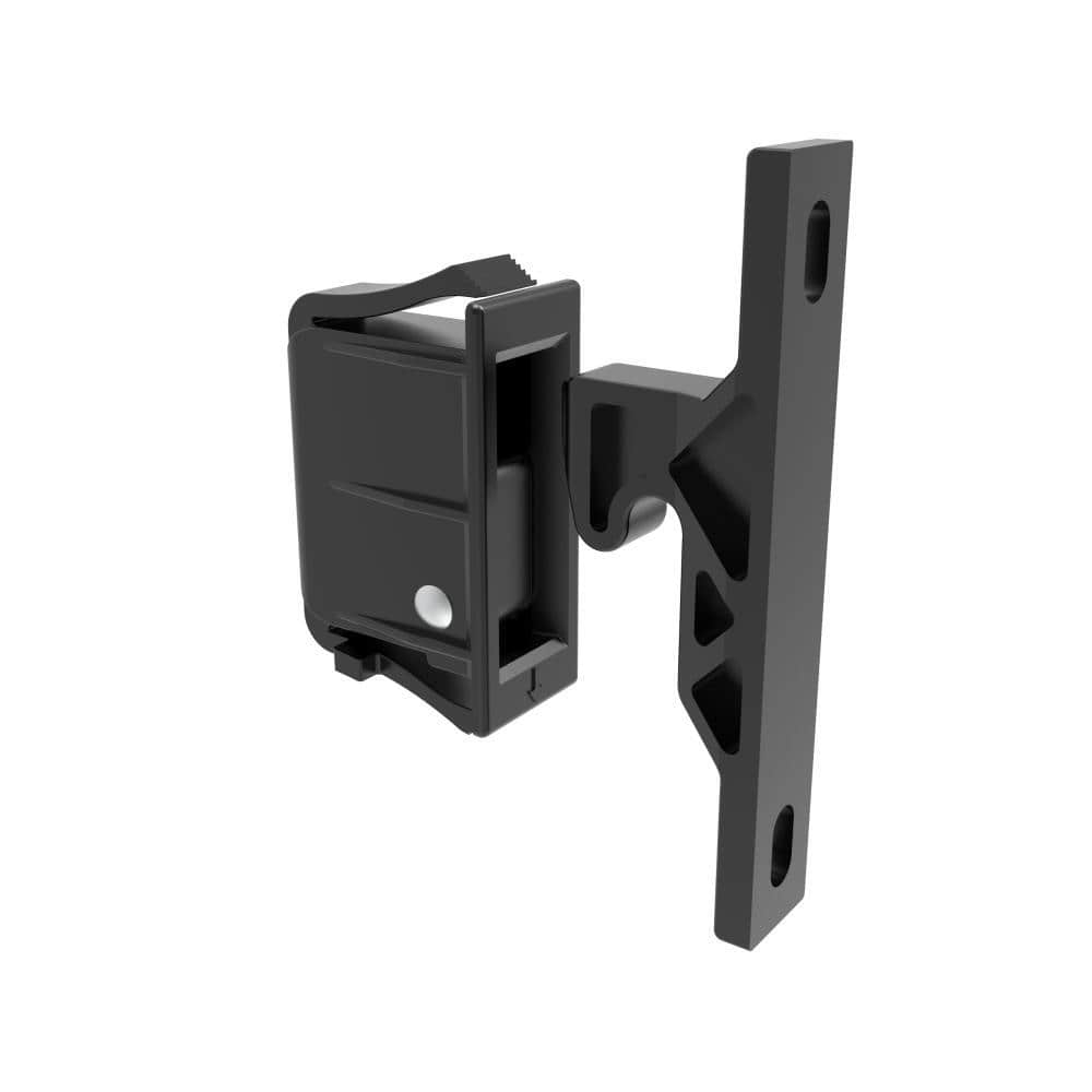 F-2001-503 | Push-to-Close Latch, Snap-In Mounting, 13N (3 lbf), Plastic, Black