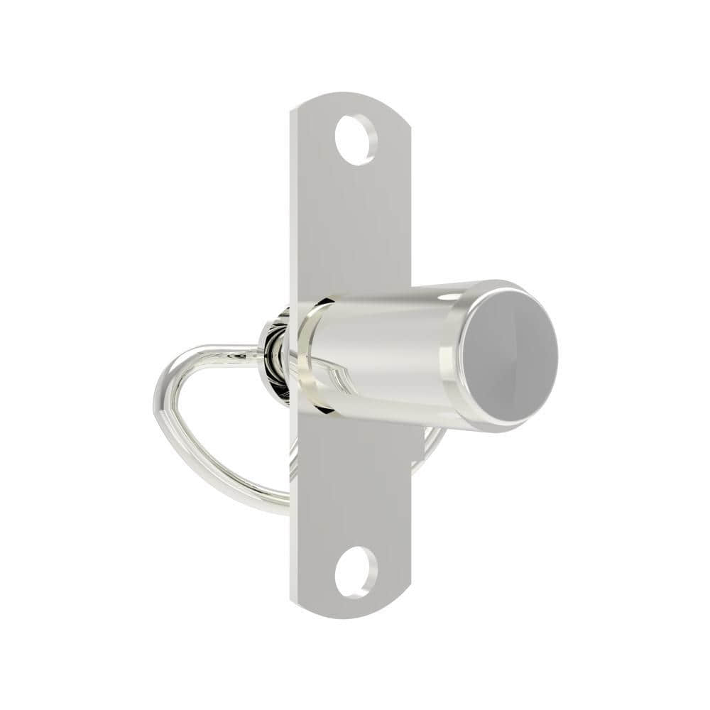 C8-1757-102-A1 | Compression latch, Self-adjusting Latch, microminiature, knurled knob, tool lock, rivet/screw through hole mount, smooth, Stainless steel, primary color, Passivation