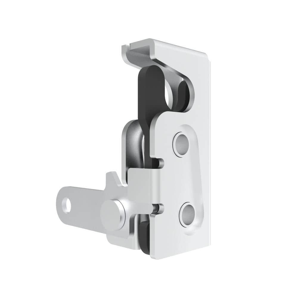 3000-21-20-10 | Rotary push-close latch, left, small size, single stage, extended bottom lever, steel, galvanized, bright
