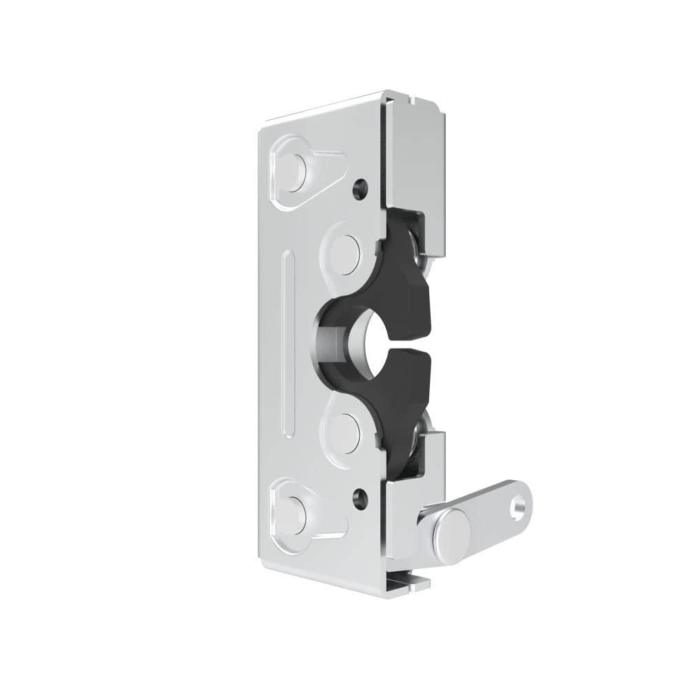 3011-L | Rotary push-close latch, Heavy Duty size, left, two stage, vertical lever, Steel, zinc plate, bright chromate